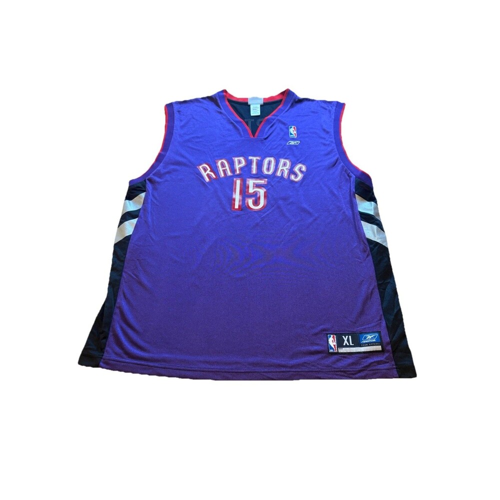 Vintage Vince Carter #15 Toronto Raptors Jersey NBA Reebok Men’s Size XL